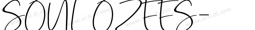 SOUL OZEES字体转换